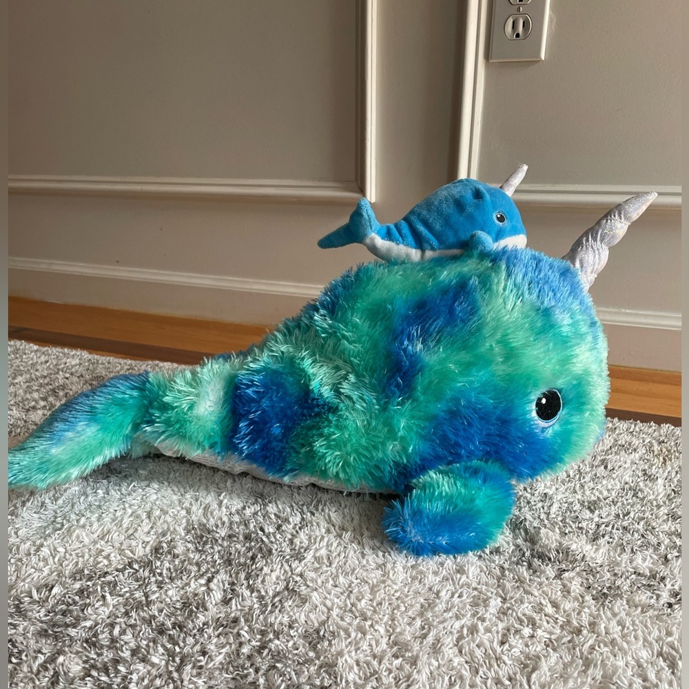 Narwhal Plush Toy Set w/ baby